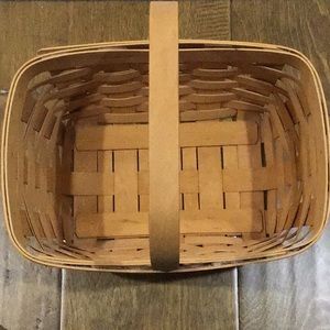 Longaberger basket, dated 2003 & signed. 5.5”x 7.5” x 11”. Excellent condition